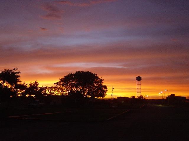 Sunset over HEH Naval Communications Base